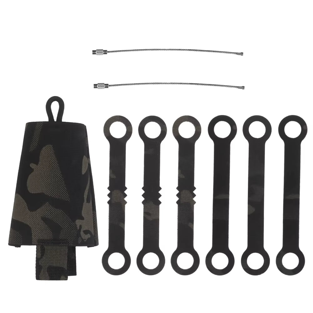 Tactical Chem Light Holders with Carabiner Clip,Sabado 6 Pack Glow Sticks Store Pouch Chemlights Keeper for Outdoor Hunting