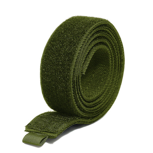 Tactical Inner Belt, Duty Nylon Hook - Loop Adjustable Black Waist Belt