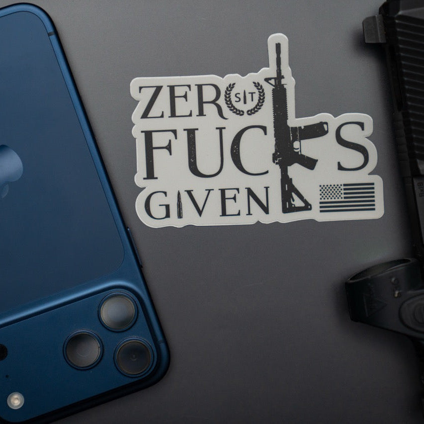 Zero Fucks Given Sticker
