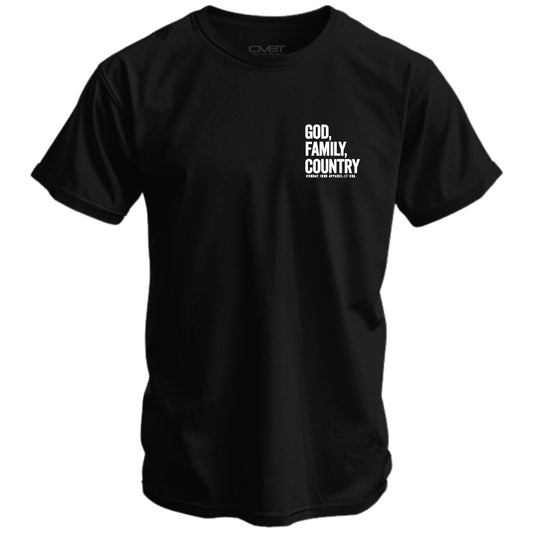 God, Family, Country - Honoring Charlie Kirk Men's T-Shirt (+PROFITS DONATED)