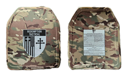 Double MULTI-CURVE | 10x12 Level III Ultra Light PE Ballistic Female Multicurve Plates (Single Plate or as a Set)