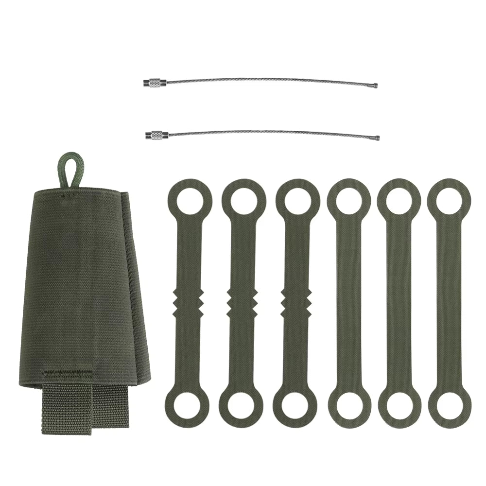 Tactical Chem Light Holders with Carabiner Clip,Sabado 6 Pack Glow Sticks Store Pouch Chemlights Keeper for Outdoor Hunting