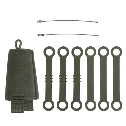 Tactical Chem Light Holders with Carabiner Clip,Sabado 6 Pack Glow Sticks Store Pouch Chemlights Keeper for Outdoor Hunting