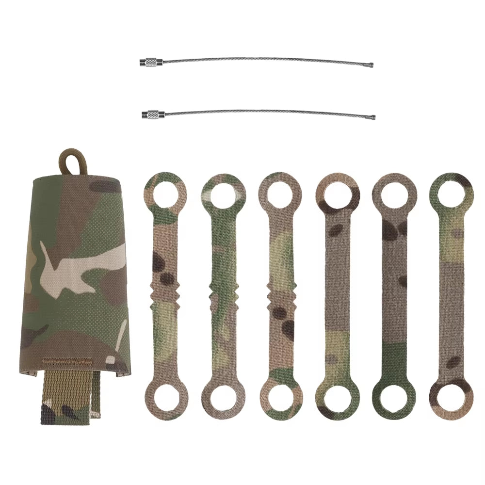 Tactical Chem Light Holders with Carabiner Clip,Sabado 6 Pack Glow Sticks Store Pouch Chemlights Keeper for Outdoor Hunting