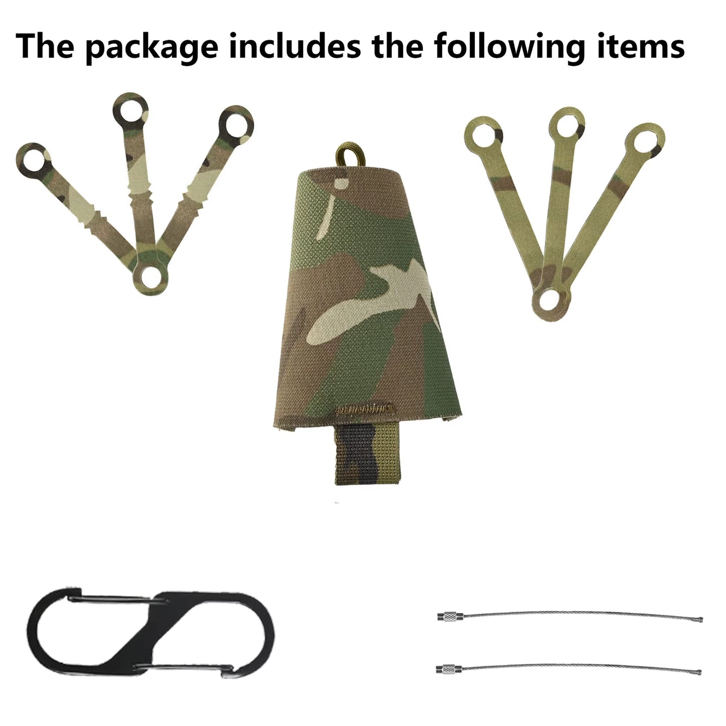 Tactical Chem Light Holders with Carabiner Clip,Sabado 6 Pack Glow Sticks Store Pouch Chemlights Keeper for Outdoor Hunting
