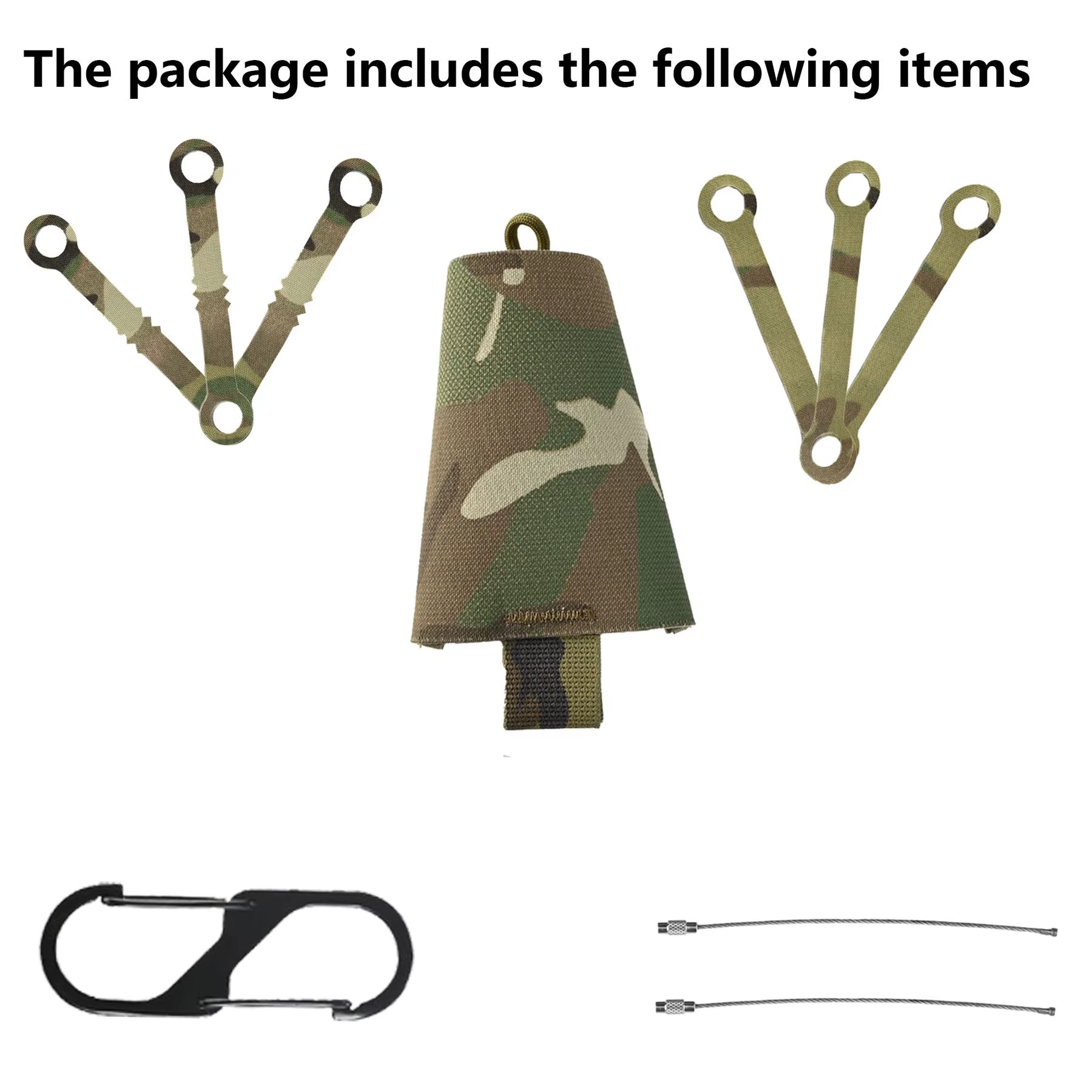 Tactical Chem Light Holders with Carabiner Clip,Sabado 6 Pack Glow Sticks Store Pouch Chemlights Keeper for Outdoor Hunting