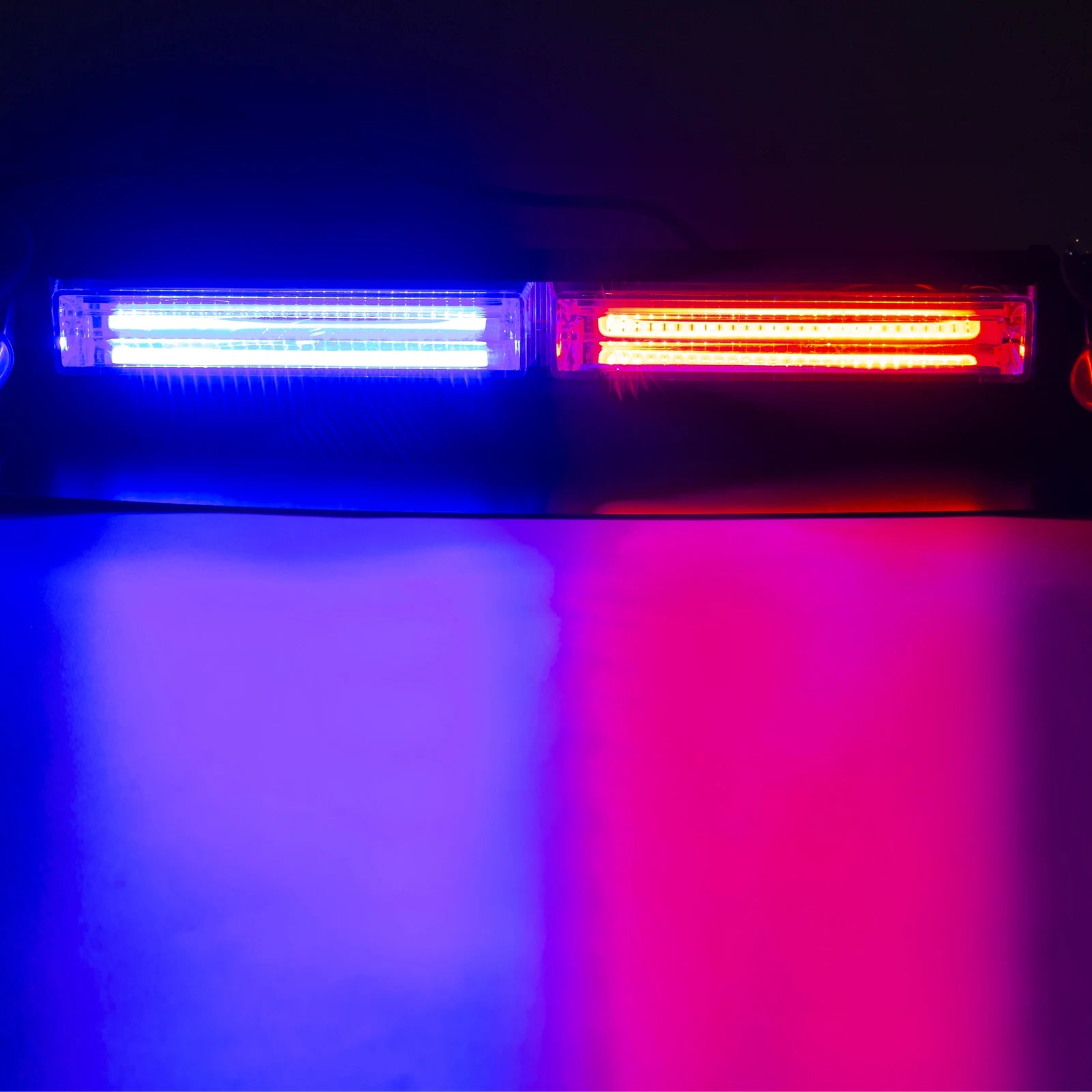 12V/24V COB Car Truck Emergency Flasher Dash Strobe Warning Light LED Day Running Lamp Police Flash Lights 16 Flashing Modes