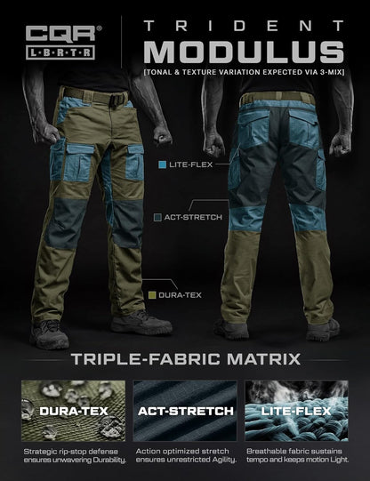 Men'S Flex Ripstop Tactical Pants, Water Resistant Stretch Cargo Pants, Lightweight EDC Hiking Work Pants