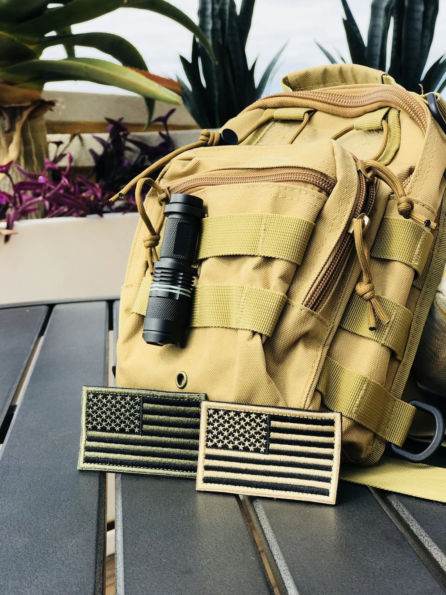 Jupitergear Tactical Military Sling Backpack Shoulder Bag Molle Outdoor Daypack Backpack with Adjustable Strap