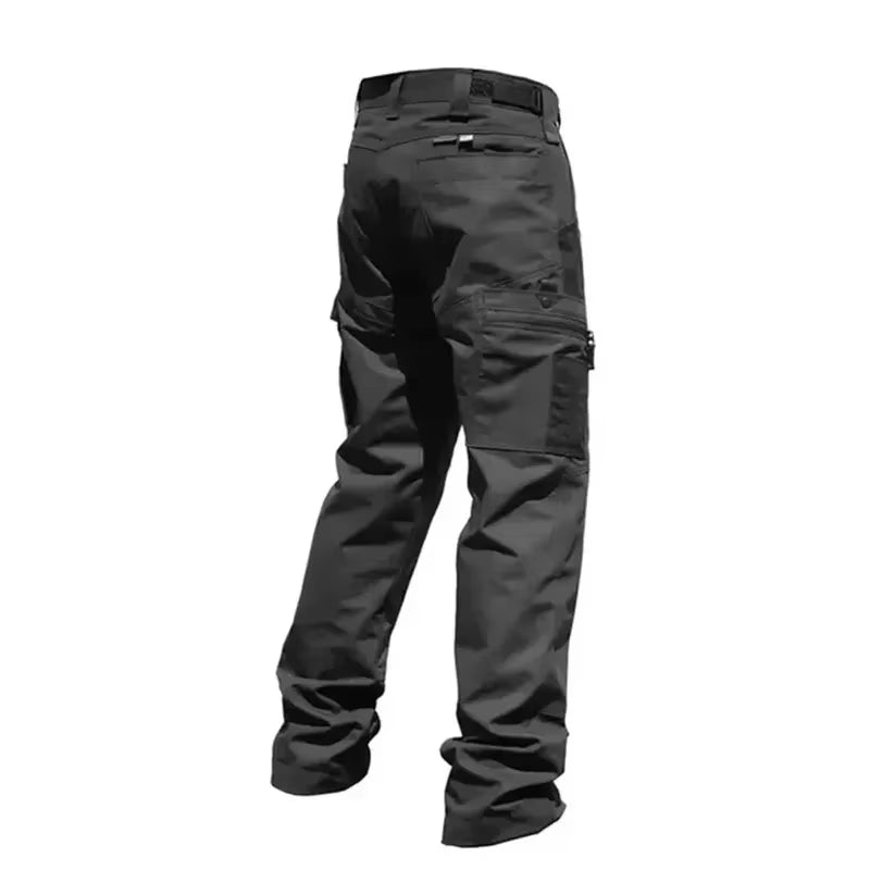 Men'S Tactical Pants Outdoor Waterproof Cargo Hunting Pants Workwear Casual Multi-Pocket Wear-Resistant Training Trousers