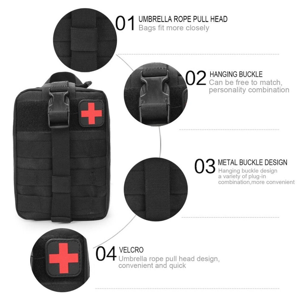 Tactical First Aid Kit Medical Molle Rip Away EMT IFAK Survival Pouch Bag