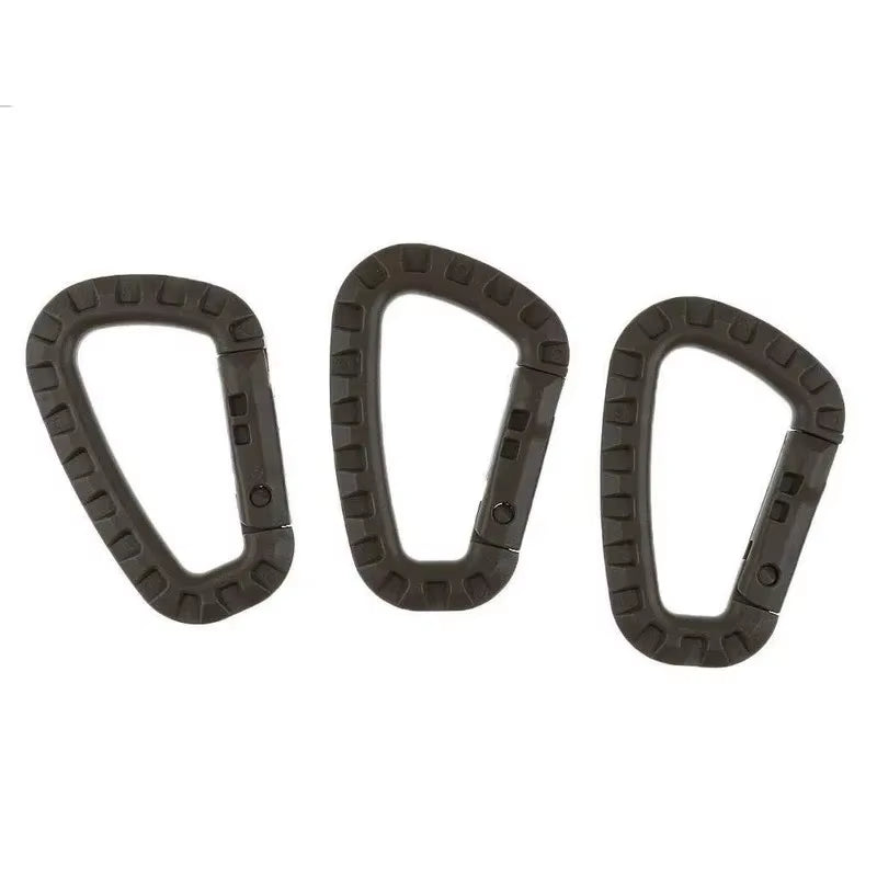 1/2/3/4/6Pcs Tactical Carabiner Carabina Karabiner Clip Plastic Cadet Hiking Camping