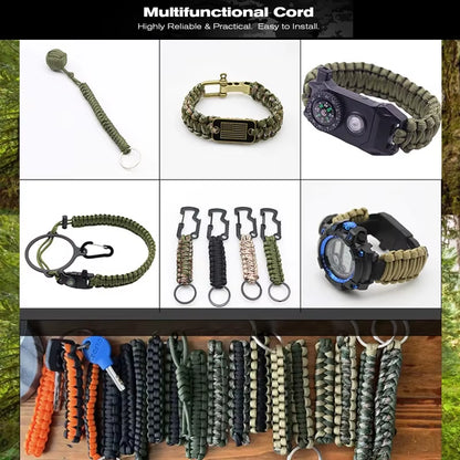 31M Paracord Cord 7 Cores 550 Tactical Rope Dia 4Mm for Outdoor Camping Survival Lanyard Parachute Rope Hiking Tent Accessories