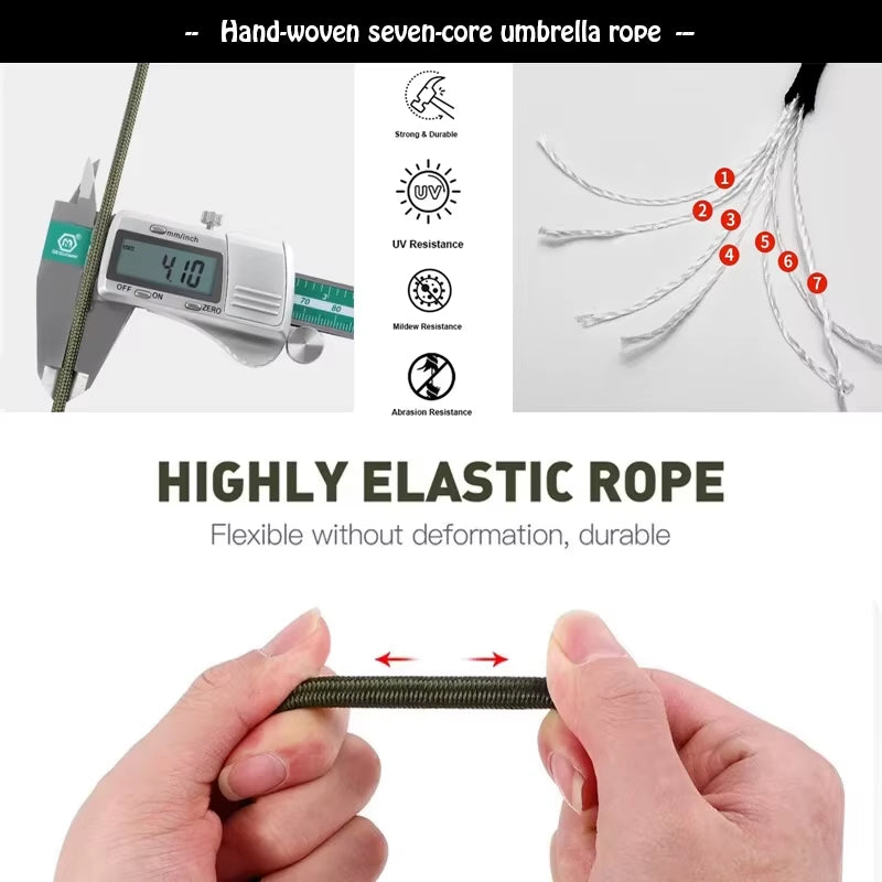 31M Paracord Cord 7 Cores 550 Tactical Rope Dia 4Mm for Outdoor Camping Survival Lanyard Parachute Rope Hiking Tent Accessories