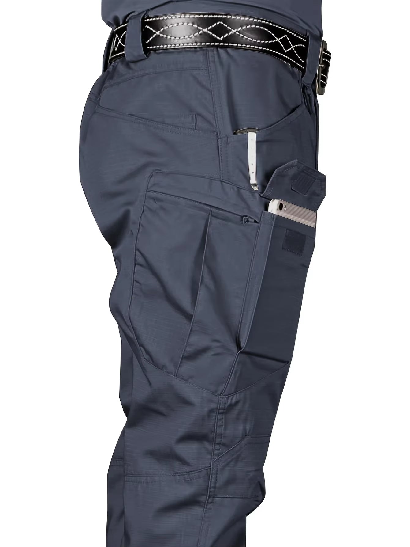 Men'S Tactical Pants Outdoor Waterproof Cargo Hunting Pants Workwear Casual Multi-Pocket Wear-Resistant Training Trousers