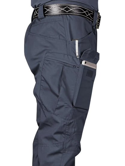 Men'S Tactical Pants Outdoor Waterproof Cargo Hunting Pants Workwear Casual Multi-Pocket Wear-Resistant Training Trousers