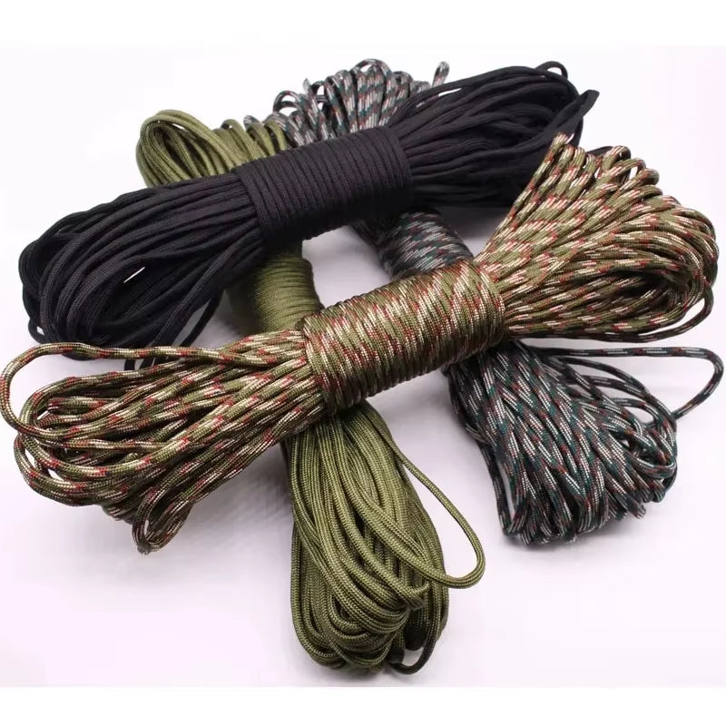 31M Paracord Cord 7 Cores 550 Tactical Rope Dia 4Mm for Outdoor Camping Survival Lanyard Parachute Rope Hiking Tent Accessories
