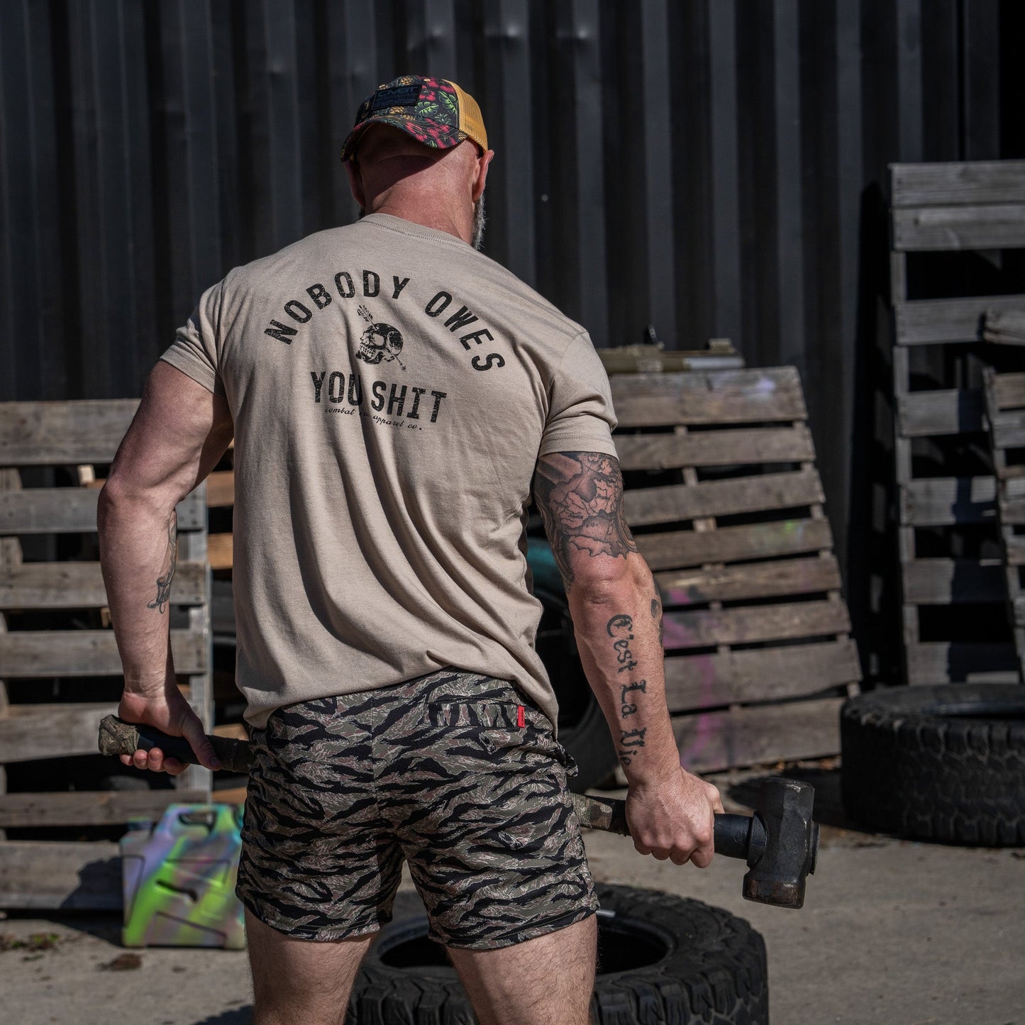 Nobody Owes You Shit Skull Men's T-Shirt