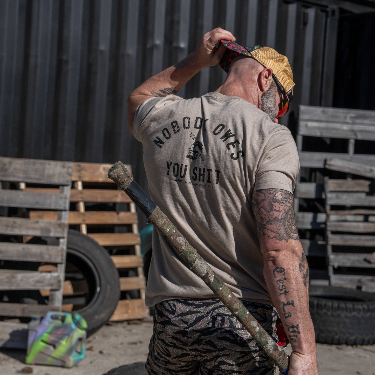 Nobody Owes You Shit Skull Men's T-Shirt