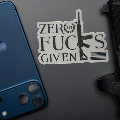 Zero Fucks Given Sticker