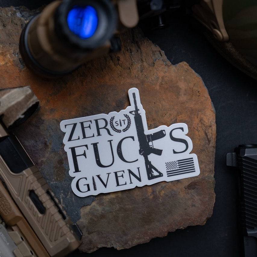 Zero Fucks Given Sticker