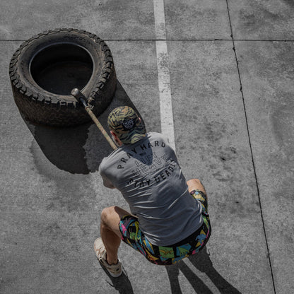 Pray Hard. Lift Heavy. Stay Deadly. Men's T-Shirt