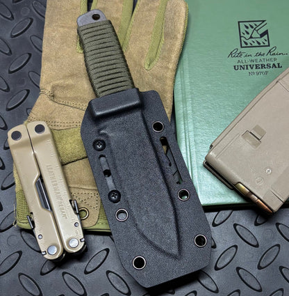 ROGAN Field Knife (RFK-PRO) Comes with sheath and belt clip.