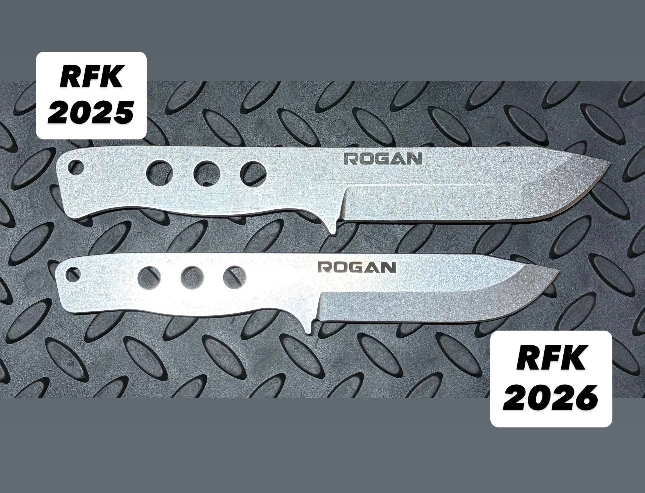 ROGAN Field Knife (RFK-PRO) Comes with sheath and belt clip.