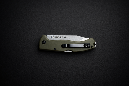 ROGUE Folding Knife-Gen 1 Special Edition OD Green/Stonewash.