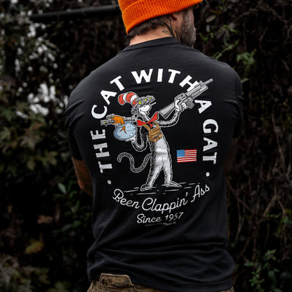 The Cat With A Gat Remix Men's T-Shirt
