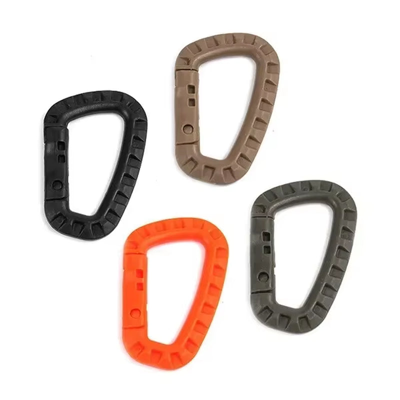 1/2/3/4/6Pcs Tactical Carabiner Carabina Karabiner Clip Plastic Cadet Hiking Camping