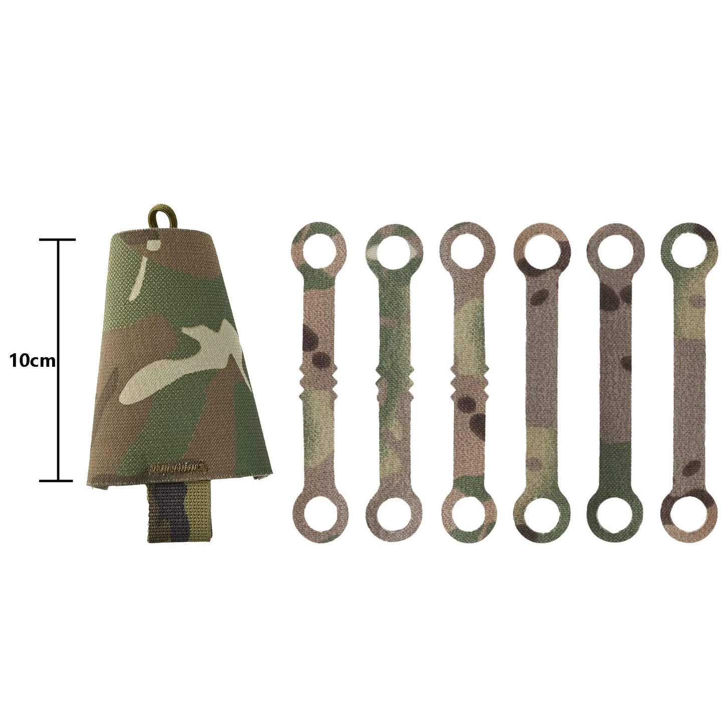 Tactical Chem Light Holders with Carabiner Clip,Sabado 6 Pack Glow Sticks Store Pouch Chemlights Keeper for Outdoor Hunting