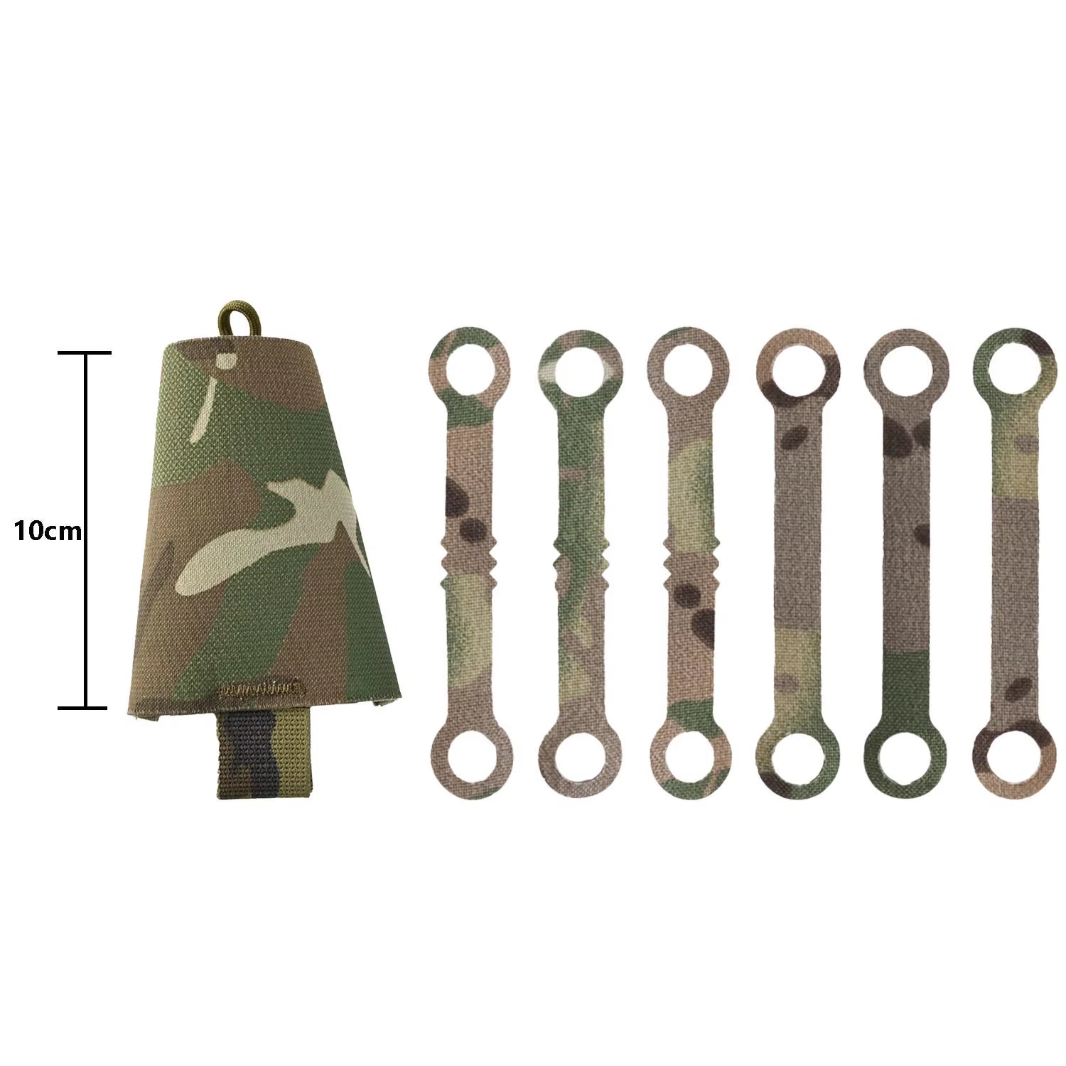 Tactical Chem Light Holders with Carabiner Clip,Sabado 6 Pack Glow Sticks Store Pouch Chemlights Keeper for Outdoor Hunting