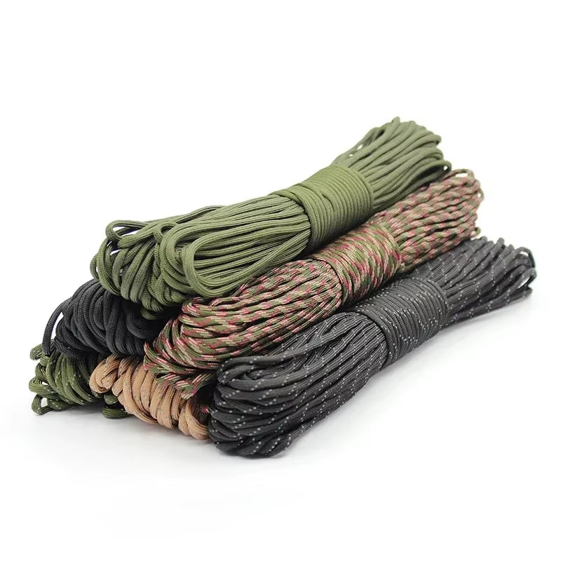 31M Paracord Cord 7 Cores 550 Tactical Rope Dia 4Mm for Outdoor Camping Survival Lanyard Parachute Rope Hiking Tent Accessories