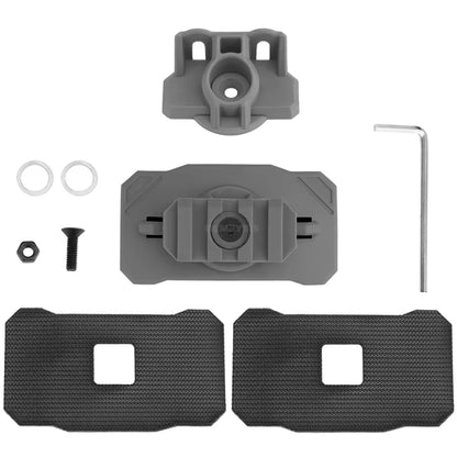 Tactical Helmet Light Mounting Base Adapter Rotation Night Vision Device Mount Hook and Loop Attachment Flashlight Holder