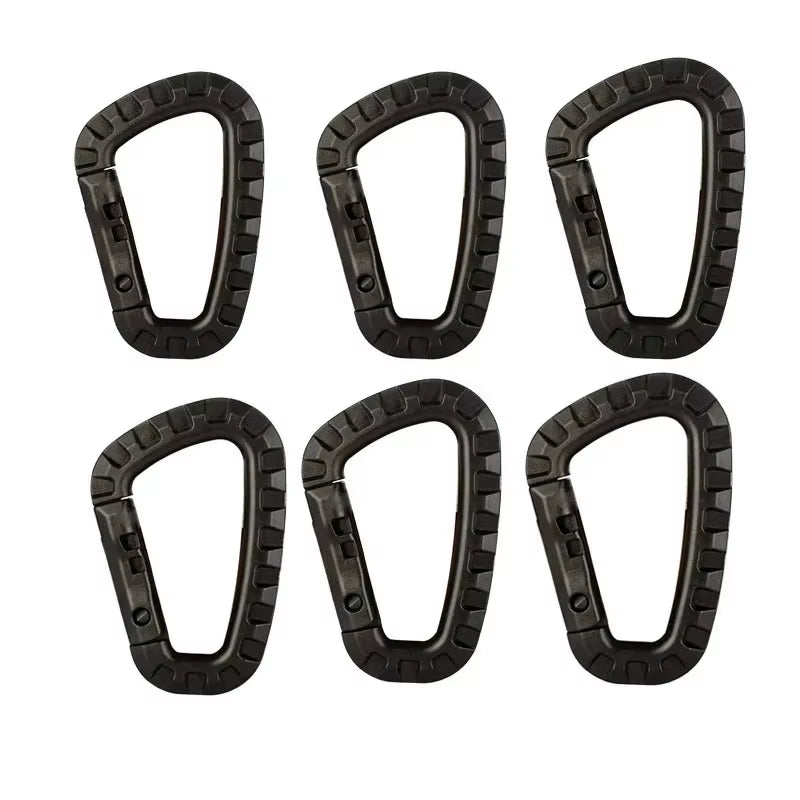 1/2/3/4/6Pcs Tactical Carabiner Carabina Karabiner Clip Plastic Cadet Hiking Camping