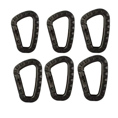 1/2/3/4/6Pcs Tactical Carabiner Carabina Karabiner Clip Plastic Cadet Hiking Camping