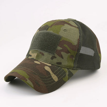 Jupitergear Military-Style Tactical Patch Hat with Adjustable Strap | Breathable & Unisex