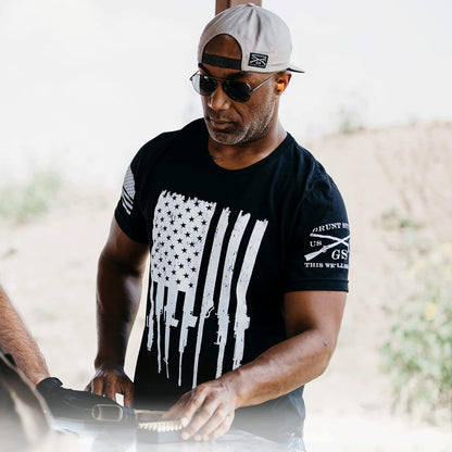 Rifle Flag Men'S T-Shirt