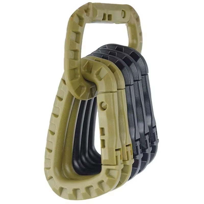 1/2/3/4/6Pcs Tactical Carabiner Carabina Karabiner Clip Plastic Cadet Hiking Camping