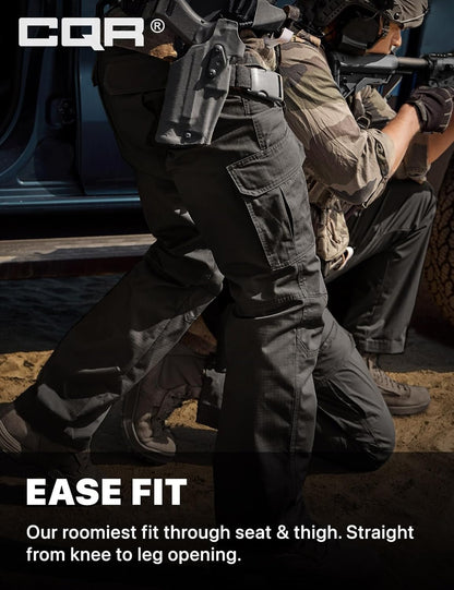 Men'S Tactical Pants, Water Resistant Ripstop Cargo Pants, Lightweight EDC Work Hiking Pants, Outdoor Apparel