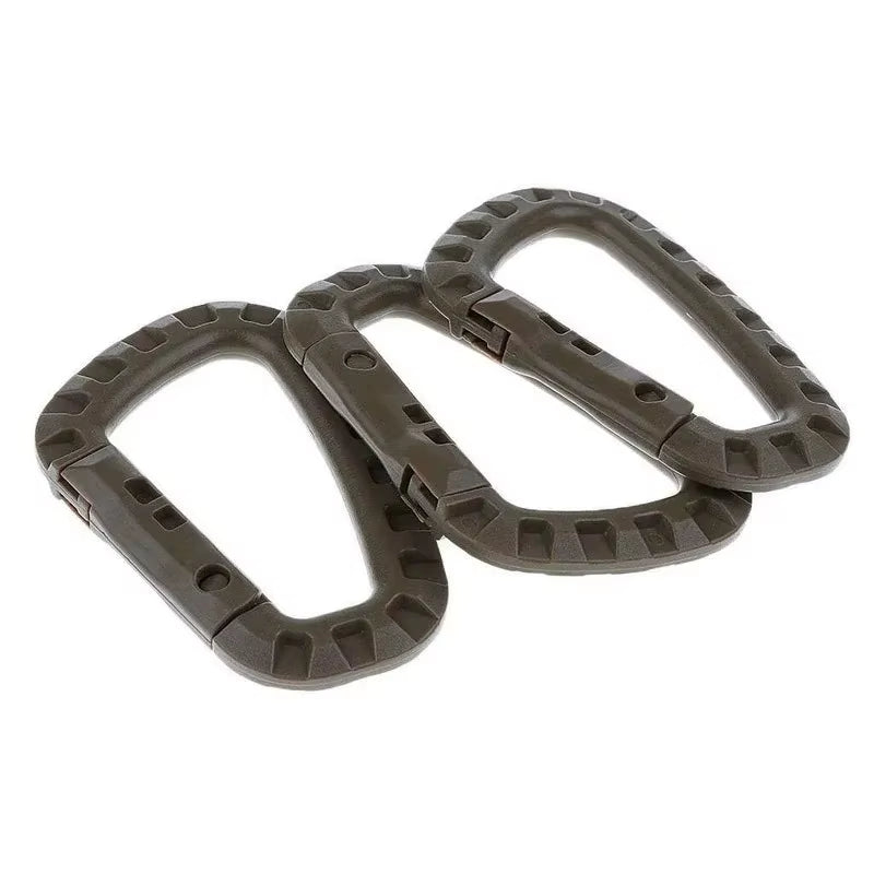 1/2/3/4/6Pcs Tactical Carabiner Carabina Karabiner Clip Plastic Cadet Hiking Camping