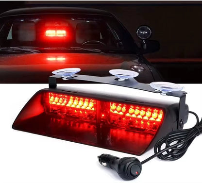 16LED Car LED Strobe Lamp 18 Model Police Lights Red/Blue Signal Lamp Flash Dash Emergency Flashing Windshield Warning Light 12V