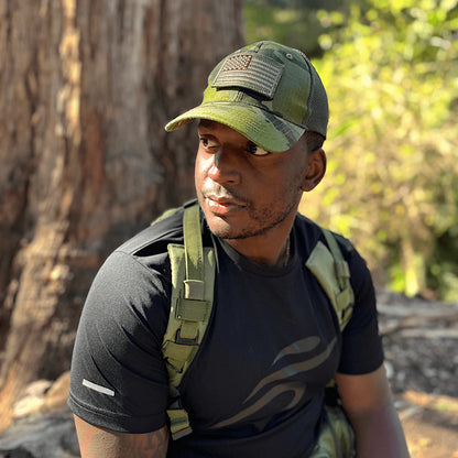Jupitergear Military-Style Tactical Patch Hat with Adjustable Strap | Breathable & Unisex