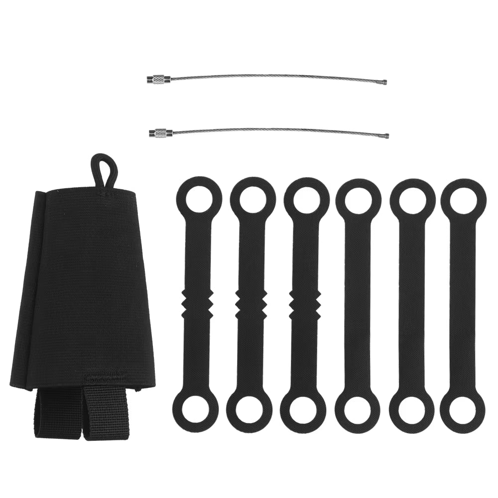 Tactical Chem Light Holders with Carabiner Clip,Sabado 6 Pack Glow Sticks Store Pouch Chemlights Keeper for Outdoor Hunting