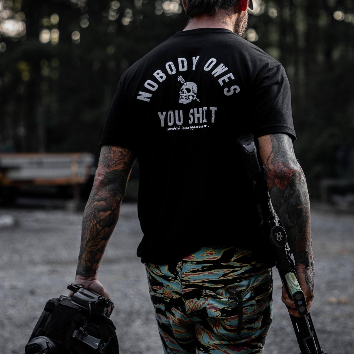 Nobody Owes You Shit Skull Men's T-Shirt